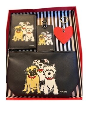 MARC TETRO NWT Dog Friends 4pc Travel Set